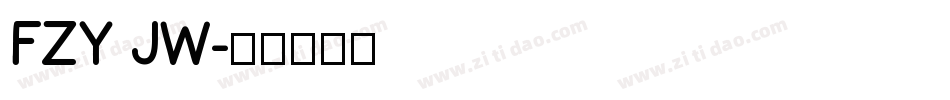 FZY JW字体转换